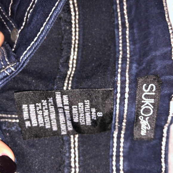 Dark Wash Skinny Jeans - Picture 3 of 4